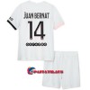 Virallinen Fanipaita + Shortsit Paris Saint-Germain Juan Bernat 14 Vieraspelipaita 2021-22 - Lasten